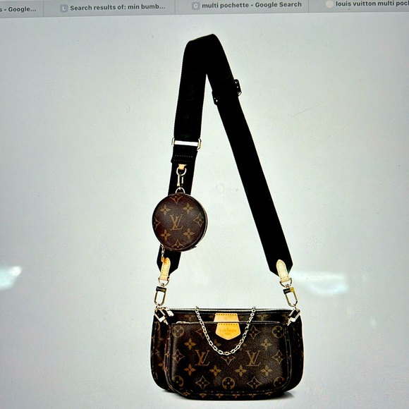 Authentic Louis Vuitton Multi Pochette Accessories Khaki - Picture 1 of 12